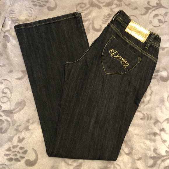 House of Dereon Dereon Flare Denim Jeans - Picture 4 of 5